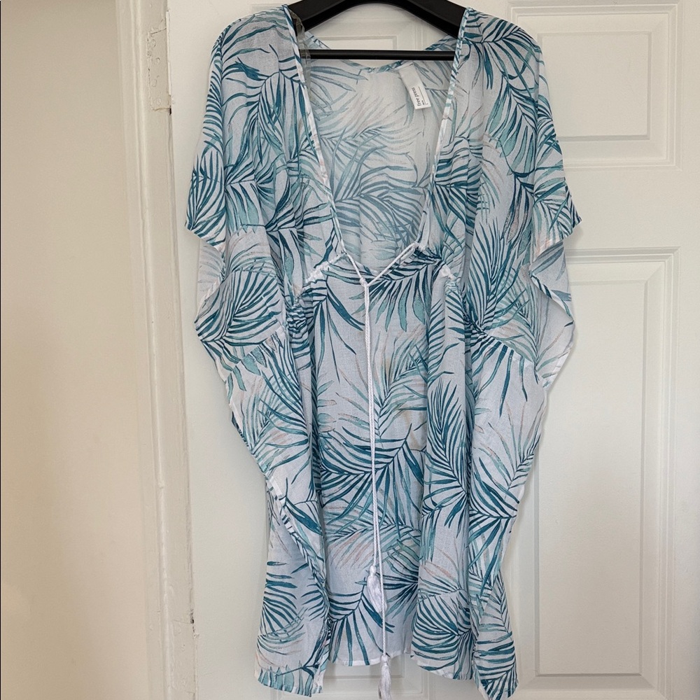 Free Press Tropical Leaf Swim Coverup